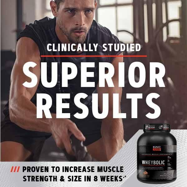 GNC AMP Wheybolic Whey Protein Powder Isolate with BCAA | Targeted Muscle Building and Workout Support Formula | Gluten Free | Fruity Crisps | 25 Servings