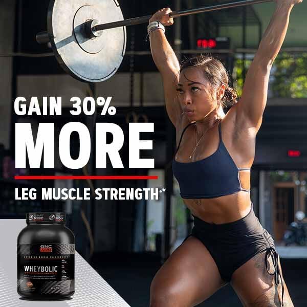 GNC AMP Wheybolic Whey Protein Powder Isolate with BCAA | Targeted Muscle Building and Workout Support Formula | Gluten Free | Fruity Crisps | 25 Servings
