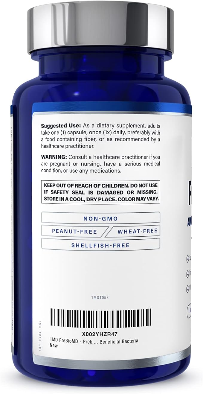 1MD Nutrition PreBioMD - Prebiotic with PreforPro® | Support Healthy Digestion and Beneficial Bacteria