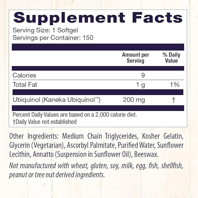 Healthy Origins Ubiquinol (Active Form of CoQ10), 200 mg - Activated Form of CoQ10 - Kaneka Ubiquinol Supplements for Heart Health & Antioxidant Support - Gluten-Free & Non-GMO - 150 Softgels