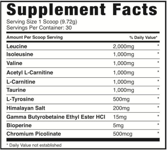 Bucked Up- BCAA RACKED™ Branch Chained Amino Acids | L-Carnitine, Acetyl L-Carnitine, GBB | Post Workout Recovery, Protein Synthesis, Lean Muscle BCAAs That You Can Feel! 30 Servings (Watermelon)