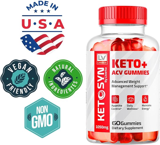 (5 Pack) KetosynKeto ACV Gummie Advanced Formula, 300 Gummies for 5 Months
