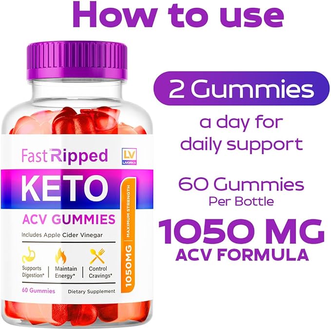 (5 Pack) Fast Ripped Keto ACV Gummies Advanced Weight Loss, Fast Ripped Weight Loss Gummies Keto+ACV, Keto ACV Gummies Ripped, Keto Fast, Ripped Keto, Fast Ripped Keto + ACV Gummies 1050mg, 5 Months