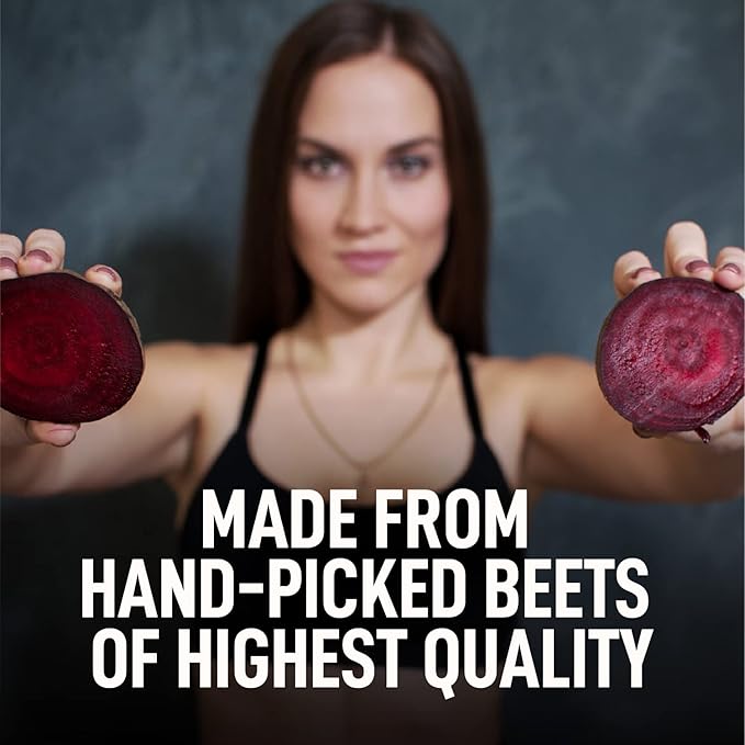 Beet Root Powder - 16oz, 100% Natural Nitric Oxide Booster, Beet Juice Powder, Superfood for Healthy Heart, Beets Powder Supplement, Beetroot Powder, 112 Servings,1lb