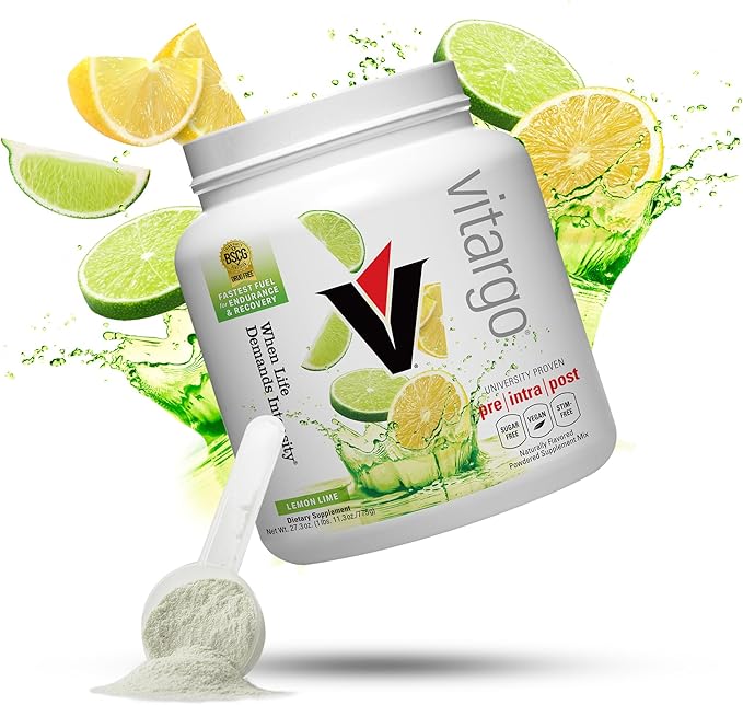 Vitargo Carbohydrate Powder | Feed Muscle Glycogen 2X Faster | 1 LB Lemon & Lime Pre Workout & Post Workout | Carb Supplement for Recovery, Endurance, Gain Muscle Mass
