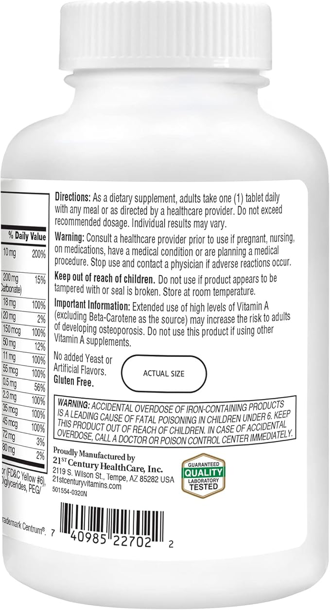 21st Century Sentry, 300 Tablets (Pack of 3)