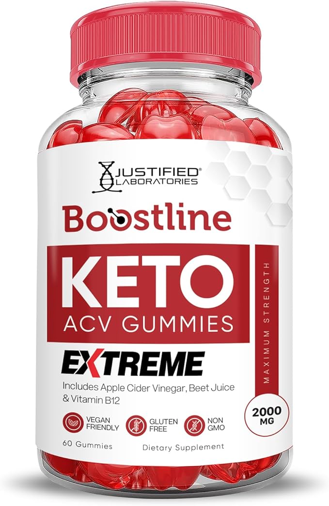 (5 Pack) Boostline Keto ACV Gummies Extreme 2000MG Boost Line Keto Gummies Apple Cider Vinegar Formulated with Pomegranate Beet Juice Powder B12 Vegan Non GMO 300 Gummys