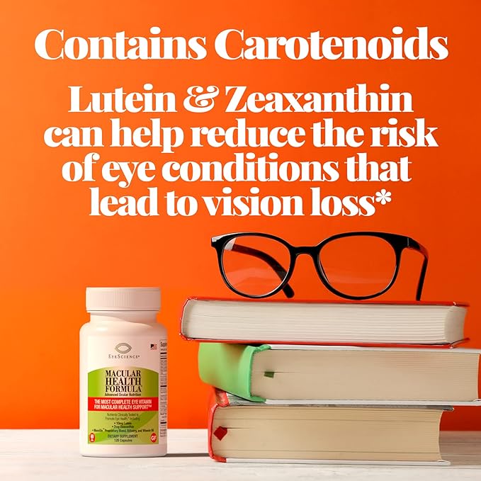 – Macular Health Formula – 120 Capsules – Complete Nutritional Supplement for Eye Health - Contains Lutein, Zeaxanthin, Vitamin C, D, E & B6-2-Pack-VitarraWellness