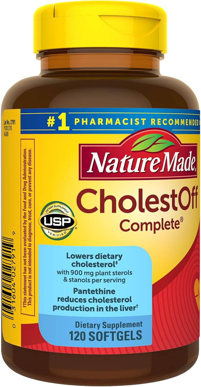 Nature Made CholestOff Complete, 120 Softgels, 20 Day Supply
