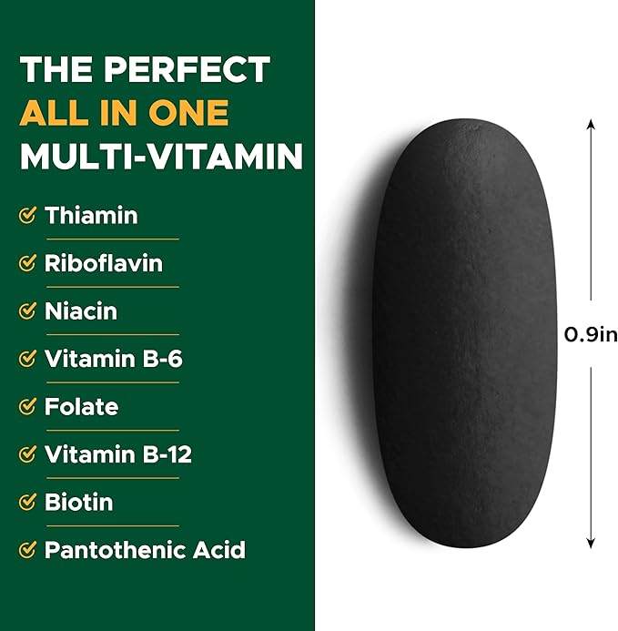 Life's Fortune Multivitamin & Mineral, All Natural Energy Source Supplying Whole Food Concentrates, Antioxidants, Amino Acids, Enzymes, Trace Minerals & More, 180 Tab
