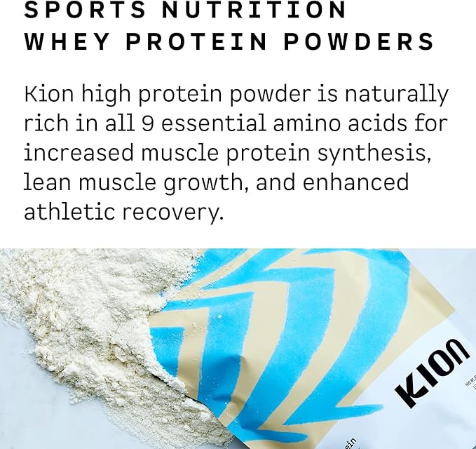 Kion Clean Protein | Grass-Fed & Pasture-Raised Whey Isolate Protein Powder | Smooth Vanilla | 30 Servings