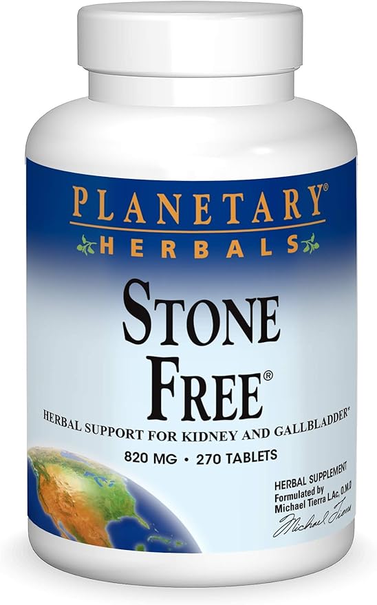 PLANETARY HERBALS Stone Free, Herbal Support for Kidney and Gallbladder, 270 Count