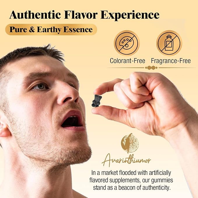 1500MG Shilajit Gummies for Men & Women, Shilajit Pure Himalayan Organic, with Ashwagandha, Sea Moss, Black Seed, Rich in Fulvic Acid, 85+ Trace Minerals, Authentic Flavor, 100% Natural, 60 Gummies