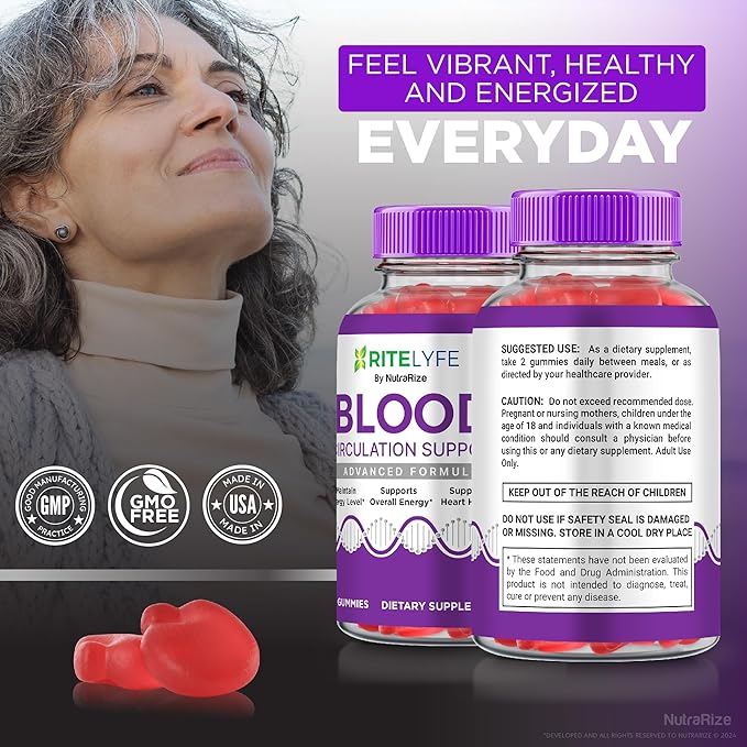 (3 Pack) RiteLyfe Gummies, Official Rite Lyfe Blood Gummies, All Natural Stabilizer to Maintain Stable Healthy Levels and Overall Wellness, Premium Formula RiteLyfe Gomitas Review (180 Gummies)