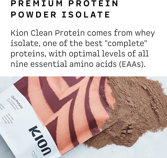 Kion Clean Protein | Grass-Fed & Pasture-Raised Whey Isolate Protein Powder | Smooth Vanilla | 30 Servings