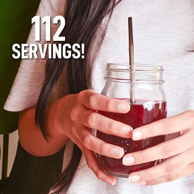 Beet Root Powder - 16oz, 100% Natural Nitric Oxide Booster, Beet Juice Powder, Superfood for Healthy Heart, Beets Powder Supplement, Beetroot Powder, 112 Servings,1lb