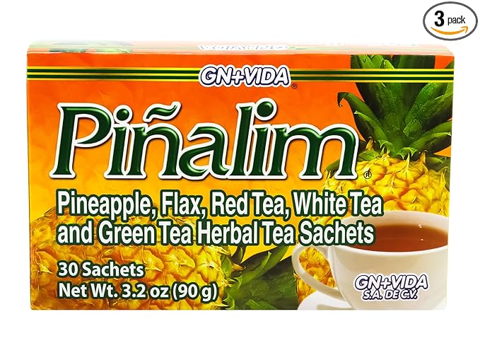 3 Boxes Te Pinalim Tea GN+Vida Tea Diet 90 Day Supply