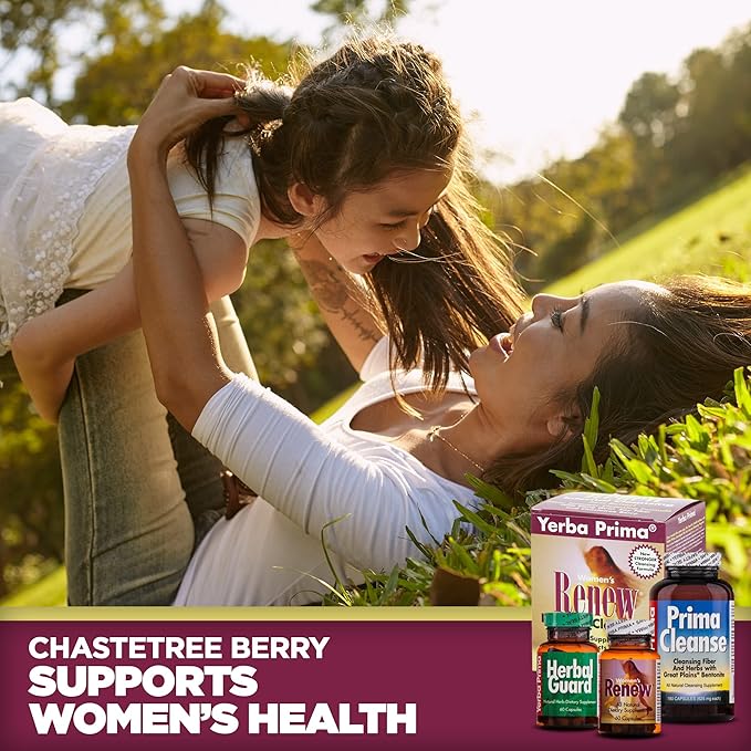 Yerba Prima Women’s Renew Internal Cleansing System - 30 Day Cleanse and Detox Kit - Female Detoxifying Herbal Support Supplements