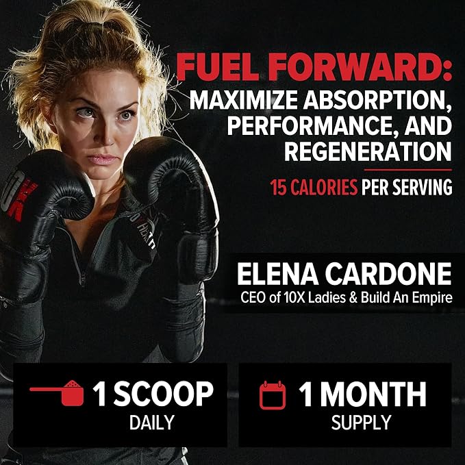 10X Health Amino Blend Fruit Punch - Contains EAA and BCAA Amino Acids Supplement - Essential Amino Acids Powder for Men and Women, Pre and Post-Workout Amino Energy Boost - 30 Servings