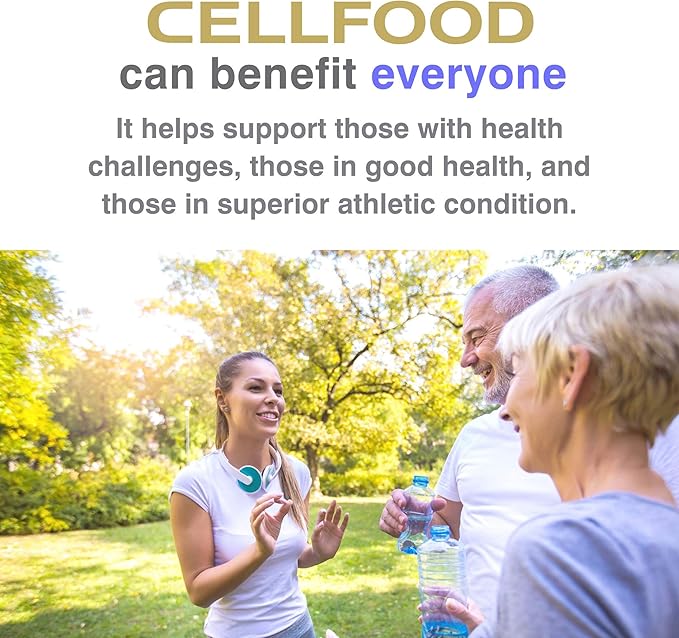 Cellfood Liquid Concentrate - 1 fl oz, 5 Pack - Oxygen + Nutrient Supplement - Supports Immune System, Energy, Endurance, Hydration & Overall Health - Gluten Free, Non-GMO, Kosher - Makes 22+ Quarts