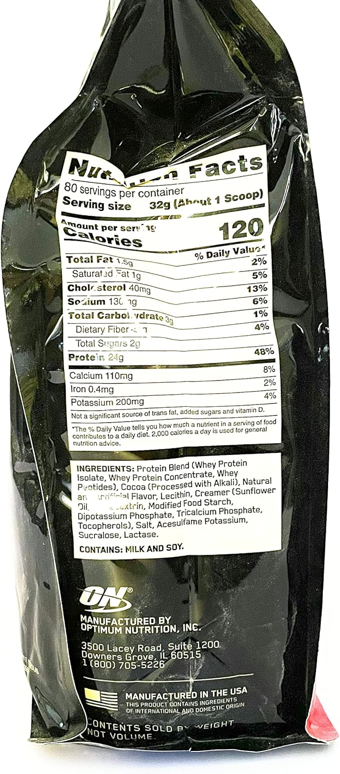 100% Whey Gold Standard, Extreme Milk Chocolate, 5 lb