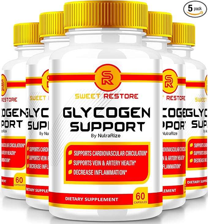 (5 Pack) Sweet Restore Joint Support Supplement, Official Glycogen Support Capsules, All-Natural SweetRestore Joint Formula, Blood Vessel Cleaner Reviews (300 Capsules)