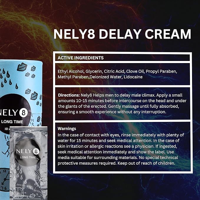 Desensitizing Delay Cream, Male Climax Control, Sexual Enhancer Numbing Lidocaine Cream and No Odor, Last Longer in Bed, Not Delay Spray