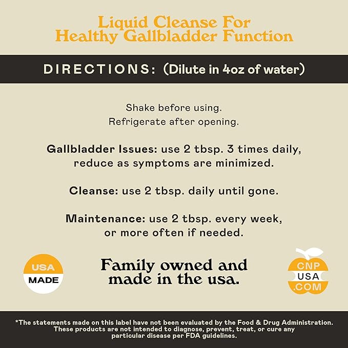 Gallbladder Complete 8oz - Natural Organic Liquid Gallstones Cleanse, Support, & Sludge Formula Supplement