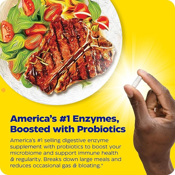 Enzymedica Digest Gold + Probiotics, 2-in-1 Formula for Gut Health, Digestive Enzymes & 1.5 Billion Active Probiotic Cultures, 180 Count (FFP)