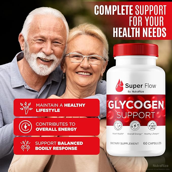 (3 Pack) Super Flow Glycogen, SuperFlow Glycogen Support Capsules, Super Flow Glyco Optimizer, Official SuperFlow Glyco Optimiser Capsules, Super Flow Detox Cleanse, Super Flow Glycol (180 Capsules)