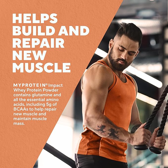 Myprotein Impact Whey Protein Powder, 2.2 Lbs (31 Servings) Mocha, 22g Protein & 5g BCAA Per Serving, Protein Shake for Superior Performance