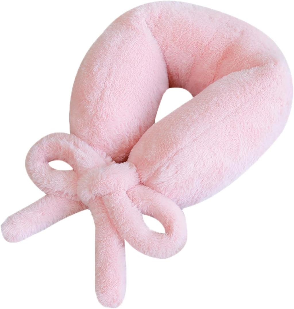 Travel Pillow Multifunctional Airplane Travel Neck Pillow Provides Neck and Lumbar Support During Travel Airplane Pillow Pink