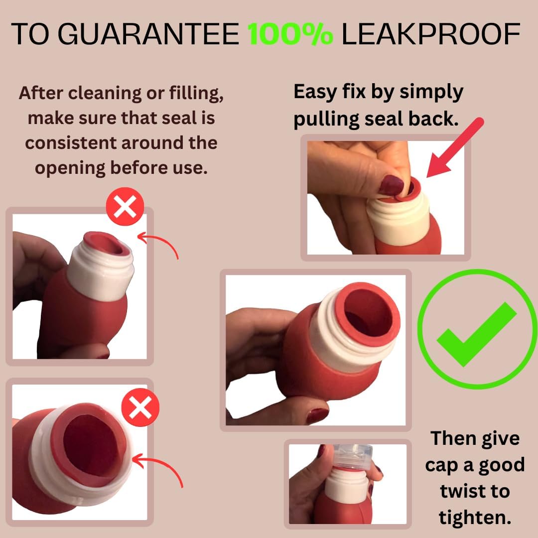 -3oz Travel Toiletry Bottles - Travel Containers for Toiletries Leak proof - Toiletry Bottles - Travel Size Containers - TSA Approved Travel Bottles - 3oz Silicone 4pcs