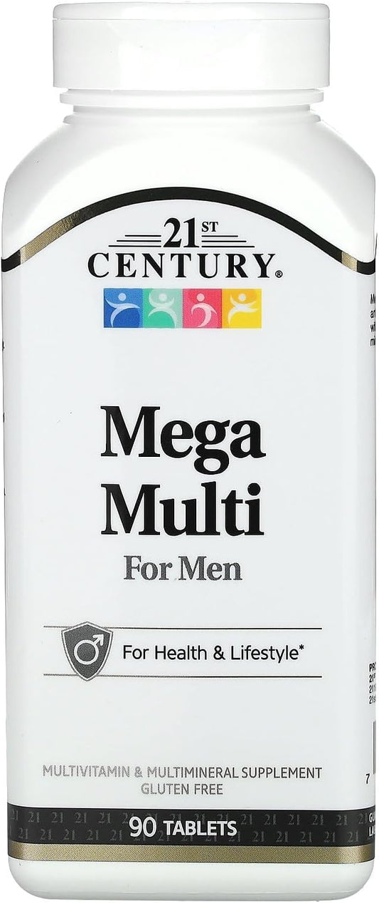 21st Century Mega Multi for Men Tablets, 90 Count