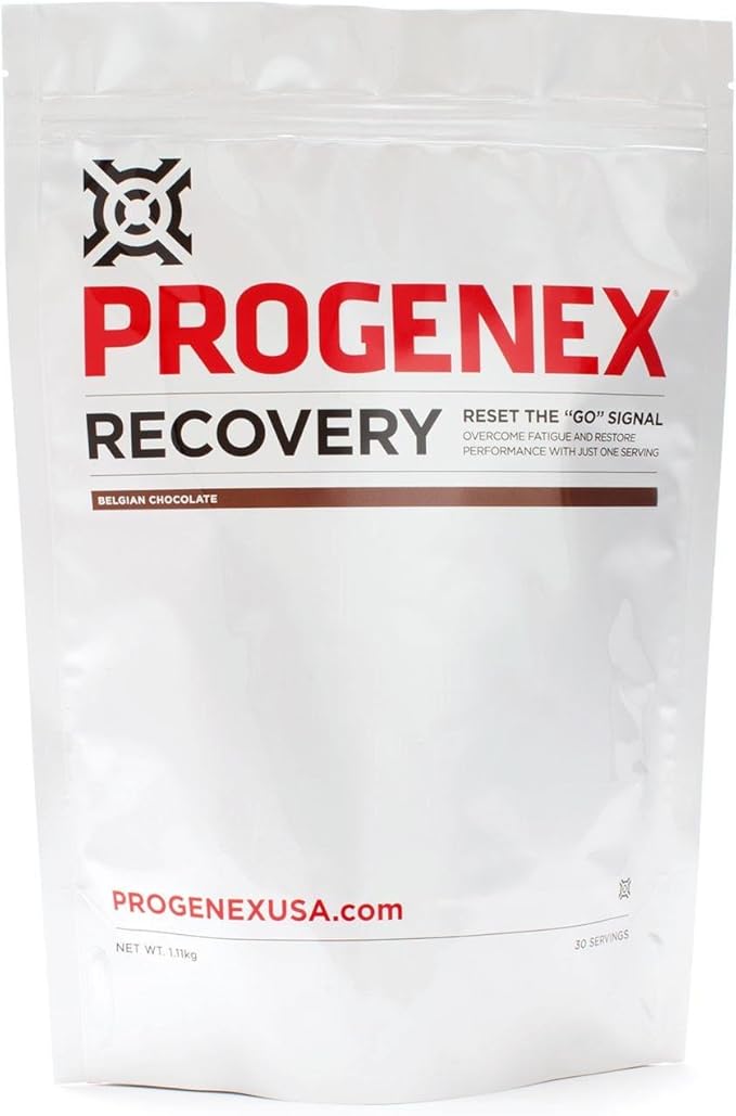 Progenex® Recovery | Best Post Workout Supplement | Hydrolyzed Whey Protein Shake Drink Mix | Help Sore Muscles | Tastes Great | Incredible Results | 30 Servings, Belgian Chocolate-VitarraWellness