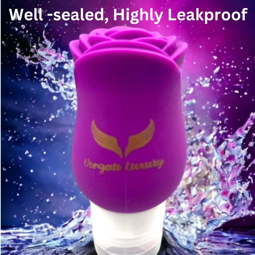 -3oz Travel Toiletry Bottles - Travel Containers for Toiletries Leak proof - Toiletry Bottles - Travel Size Containers - TSA Approved Travel Bottles - 3oz Silicone 4pcs