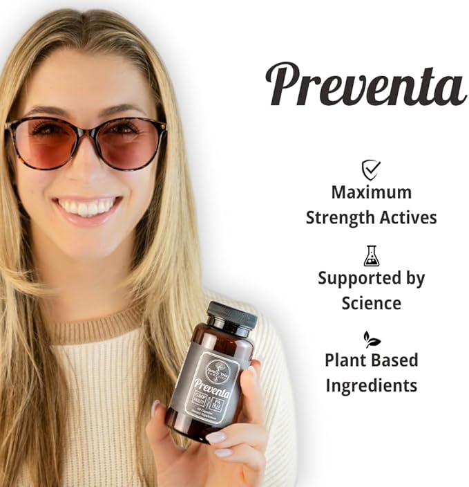 Preventa Migraine Relief Supplement – PA-Free Butterbur, Magnesium, Riboflavin, Feverfew – Daily Headache Prevention – 60 Capsules-VitarraWellness
