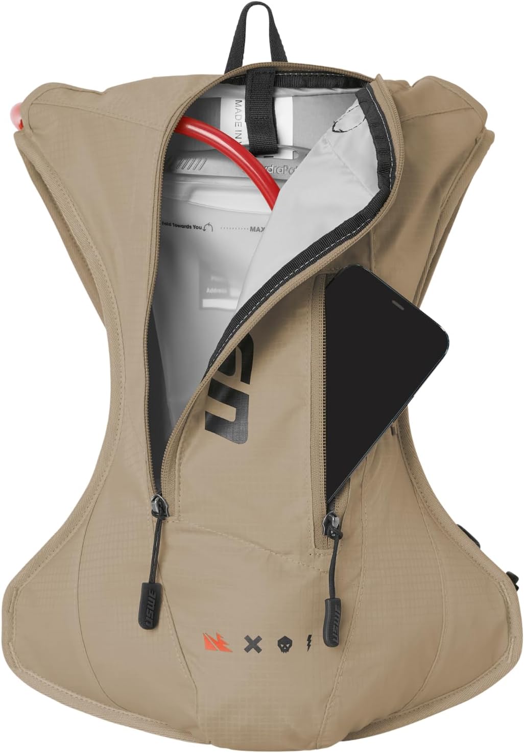 USWE Outlander Moto Hydration Pack, Running, Hiking Hydration Backpack with Water Bladder, Hydropack for Men and Women, Backpack Gear and Equipment for Cycling, MTB