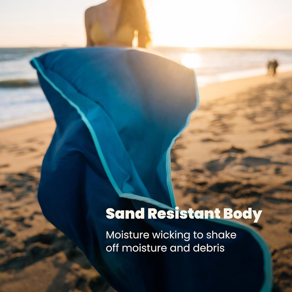 Rumpl Tech Towel Quick-Dry Towel for Travel, Beach, and Camp, Baja Fade