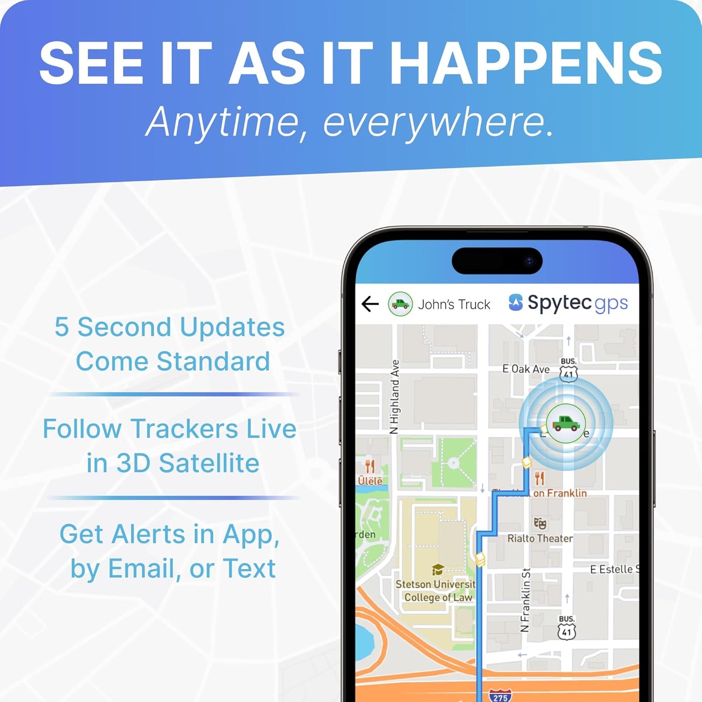 (2 Pack) Spytec Atlas GPS Tracker for Vehicles, Cars, Trucks, Kids & Seniors | Hidden Mini GPS Tracker Device for Fleet Vehicles | Geofencing | Real-time Tracking and Updates | Subscription Required