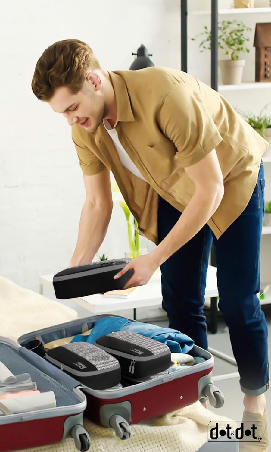 4pc Small Packing Cubes for Travel - Luggage Packing Organizers - Travel Packing Cubes for Suitcases