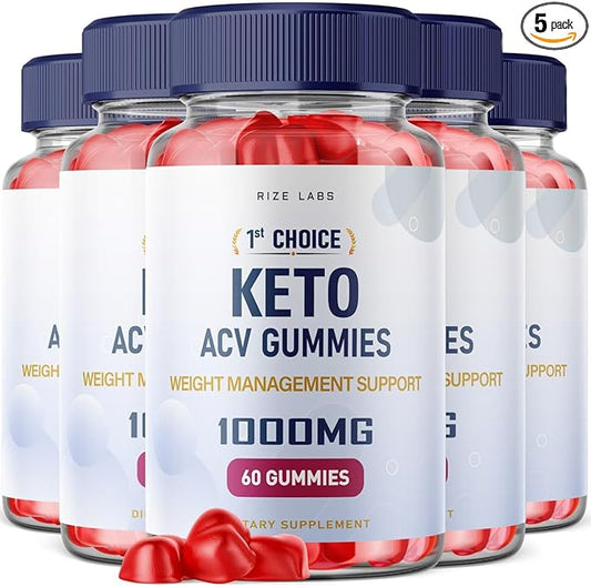 1st Choice Keto ACV Gummies - Advanced Weight Loss Support with Apple Cider Vinegar + ACV Supplement Belly Fat Diet (300 Gummies)