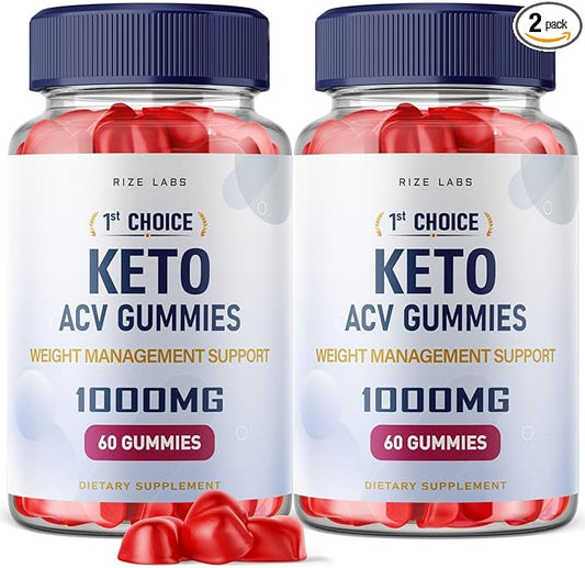 1st Choice Keto ACV Gummies - Advanced Weight Loss Support with Apple Cider Vinegar + ACV Supplement Belly Fat Diet (120 Gummies)