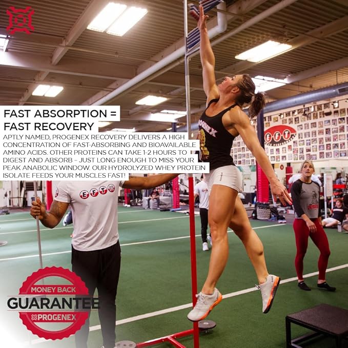 Progenex® Recovery | Best Post Workout Supplement | Hydrolyzed Whey Protein Shake Drink Mix | Help Sore Muscles | Tastes Great | Incredible Results | 30 Servings, Belgian Chocolate-VitarraWellness