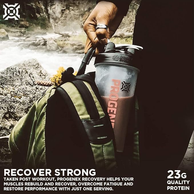Progenex® Recovery | Best Post Workout Supplement | Hydrolyzed Whey Protein Shake Drink Mix | Help Sore Muscles | Tastes Great | Incredible Results | 30 Servings, Belgian Chocolate-VitarraWellness