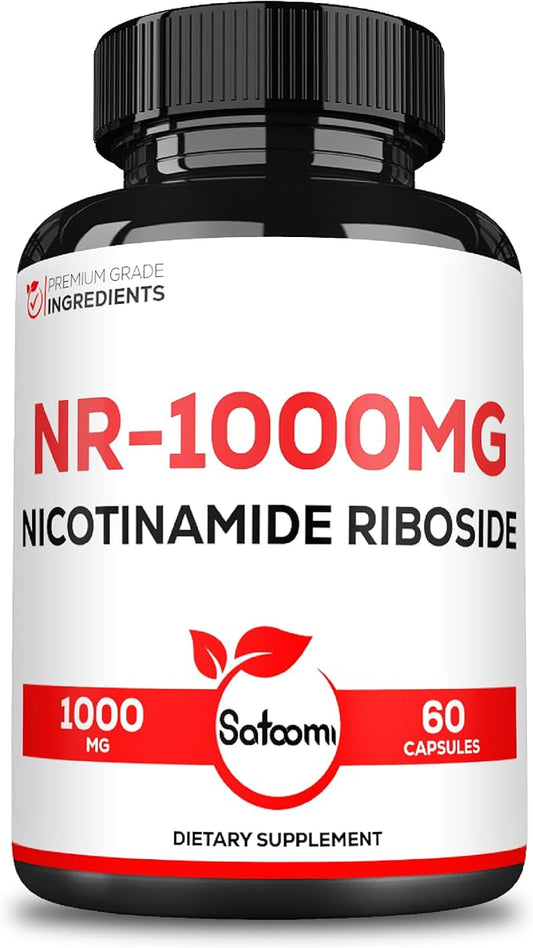 1000mg NAD Supplement with Nicotinamide Riboside NR - Cellular Support, Aging Health, Overall Wellness - 60 Count Supply for 30 Days