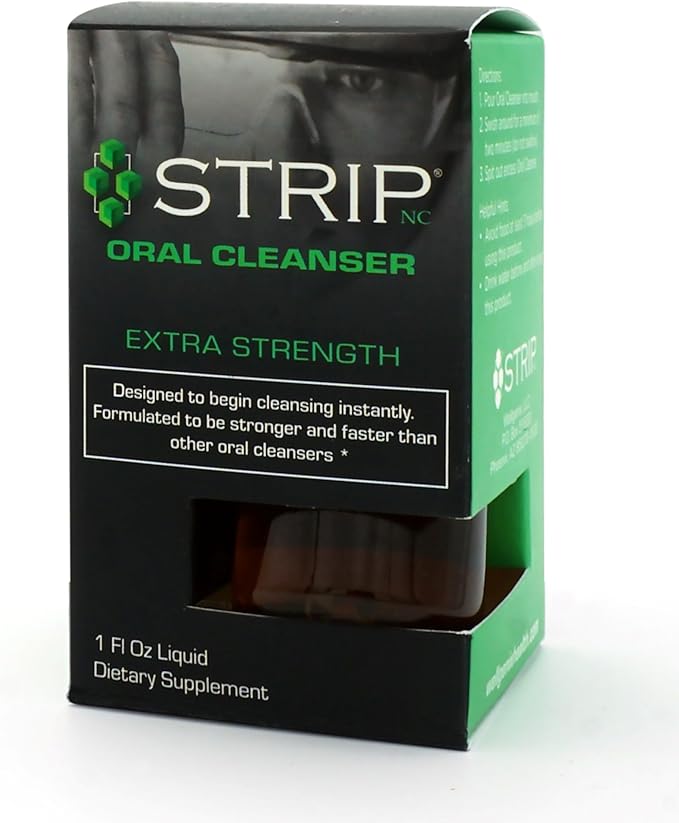 Wellgenix Strip Detox Oral Cleanser Extra Strength Instant Cleansing - Potent Deep System Cleanser - Formulated to Be Strong (1 oz) (2 Pack)