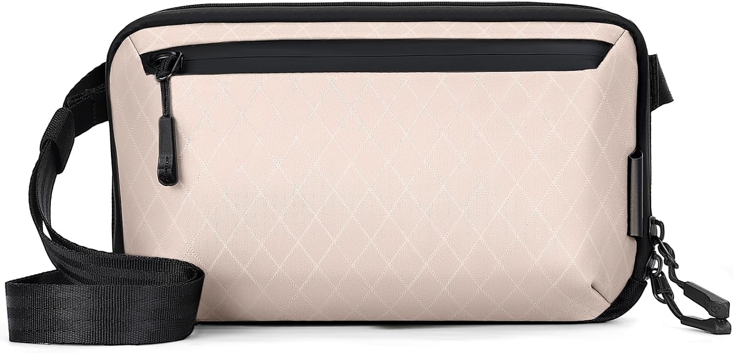 Electronics Organizer Tech Travel Pouch – Waterproof Nylon Diamond Quilted & 900D Travel Case Cable Bag for Cords Chargers