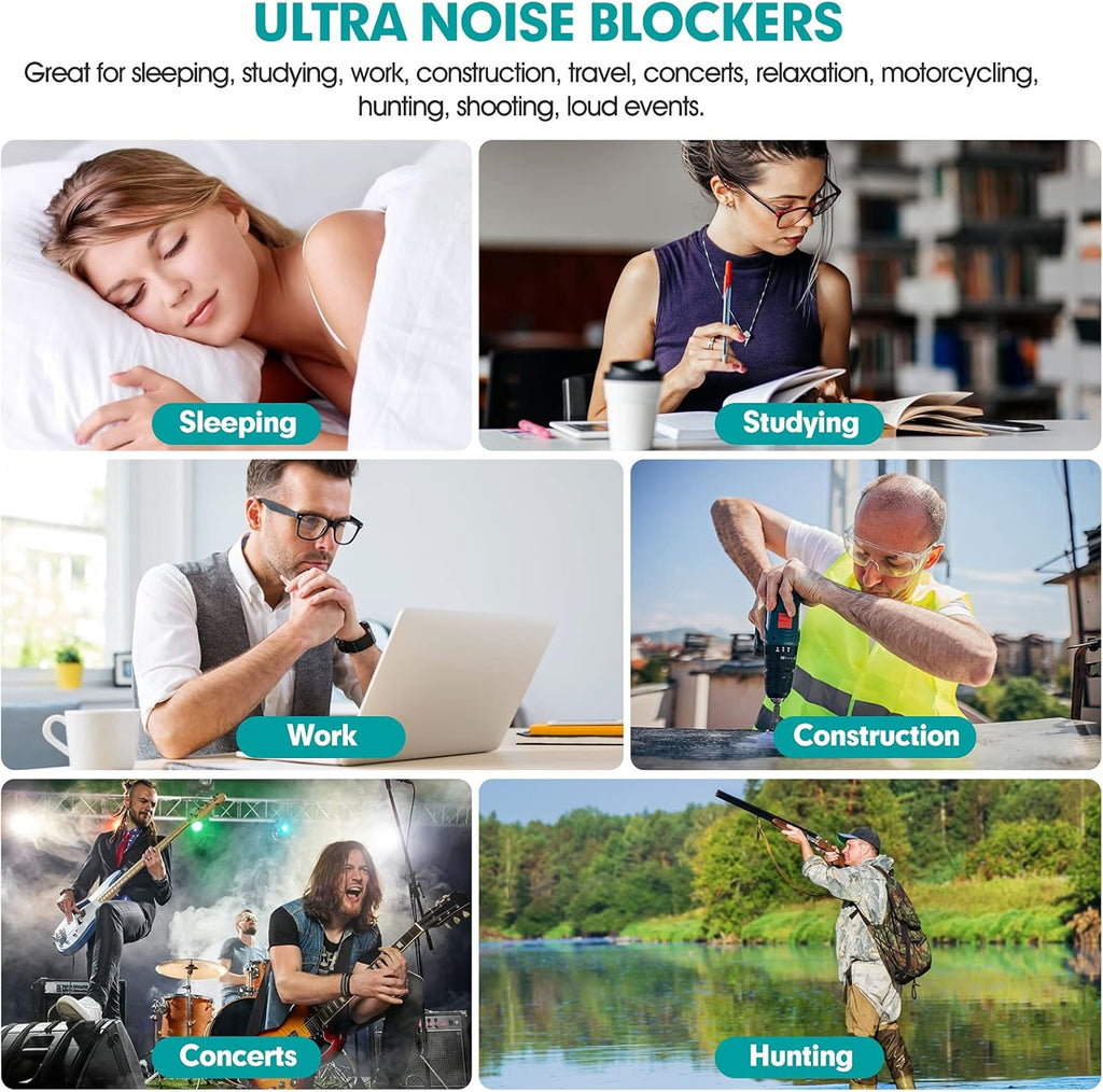 60 Pairs Bottled Earplugs for Noise Cancelling Foam EarPlugs for Sleeping Work Snoring Sound Blocking Construction Noise Reducing Earplugs