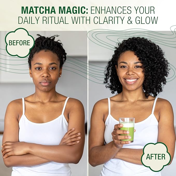 Organic Matcha Green Tea Powder (4-Oz) – Certified USDA Organic Powder for Matcha Latte, Tea, and Smoothies – Kosher, Non-Gmo, Antioxidant Rich by Total Tea